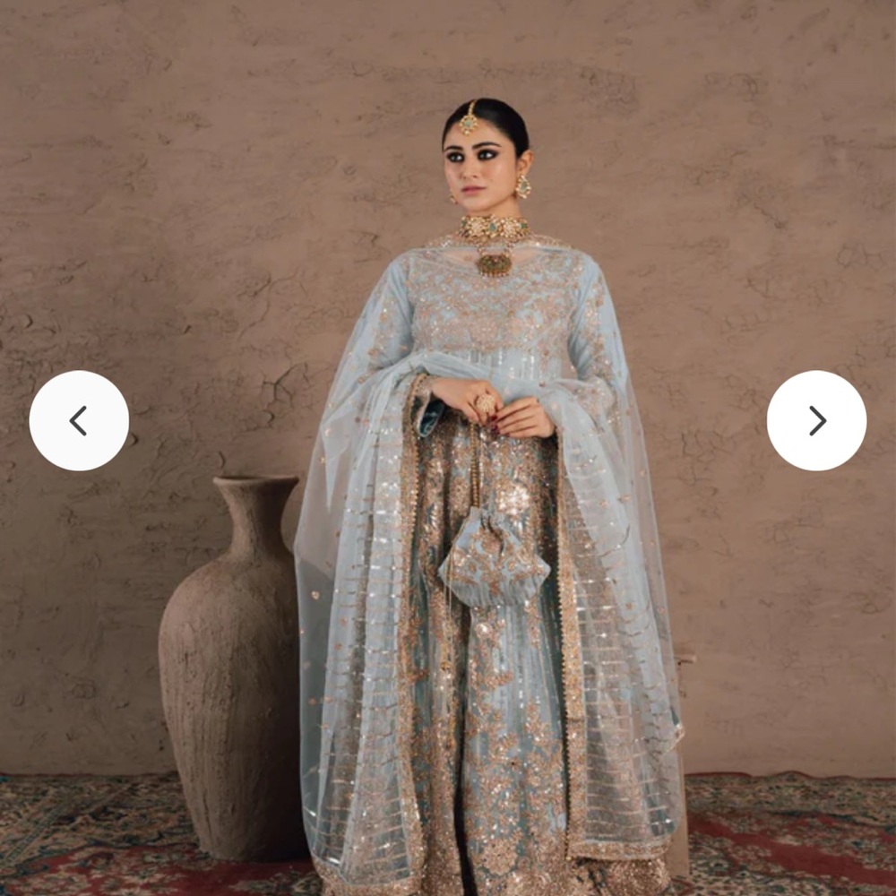 Haseens Pakistani Indian bridal wedding heavy formal maxi medium